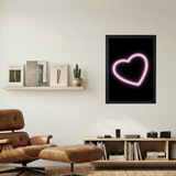 Neon 'Heart' Poster - Mockup 1