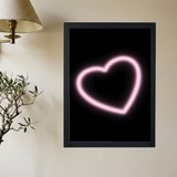 Neon 'Heart' Poster - Mockup 2