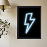 Neon 'Lightning' Poster - Mockup 2