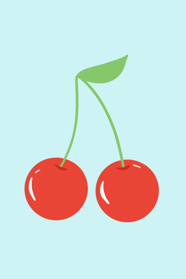 Blue 'Cherry' Poster