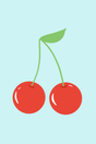 Blue 'Cherry' Poster