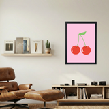 Pink 'Cherry' Poster - Mockup 1