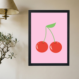 Pink 'Cherry' Poster - Mockup 2