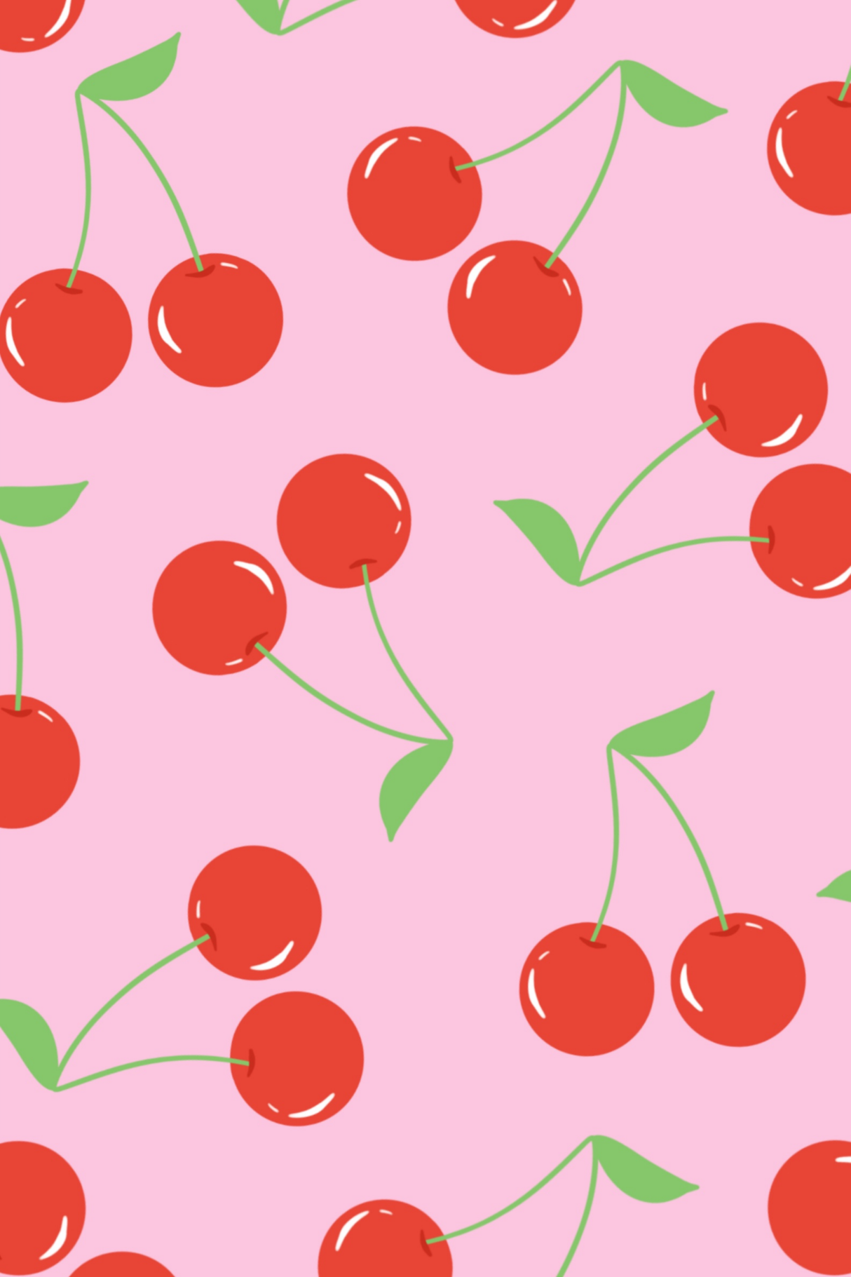 Pink 'Cherries' Poster