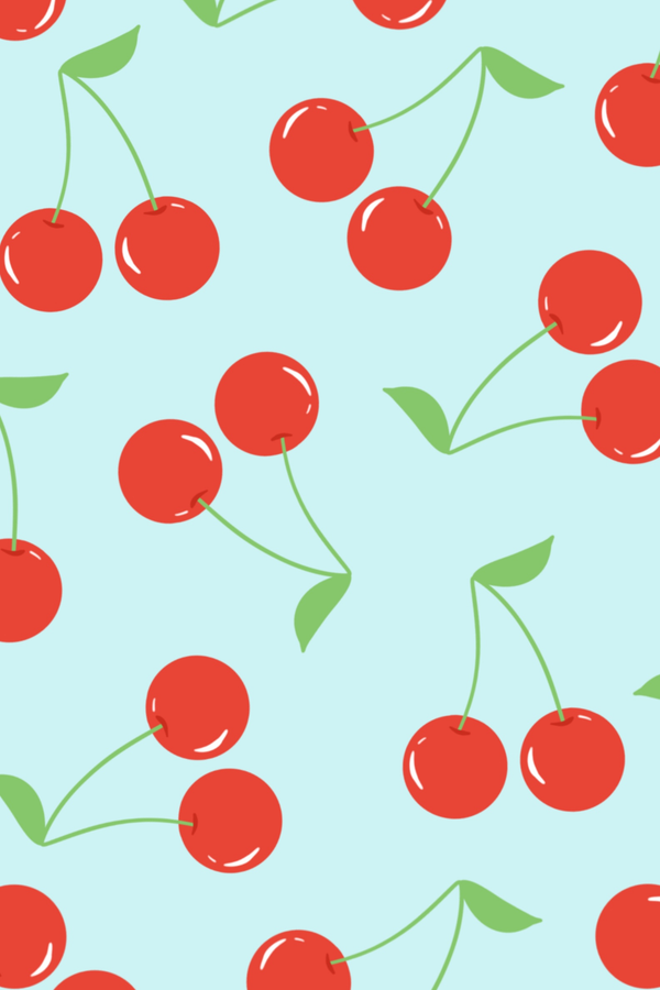 Blue 'Cherries' Poster