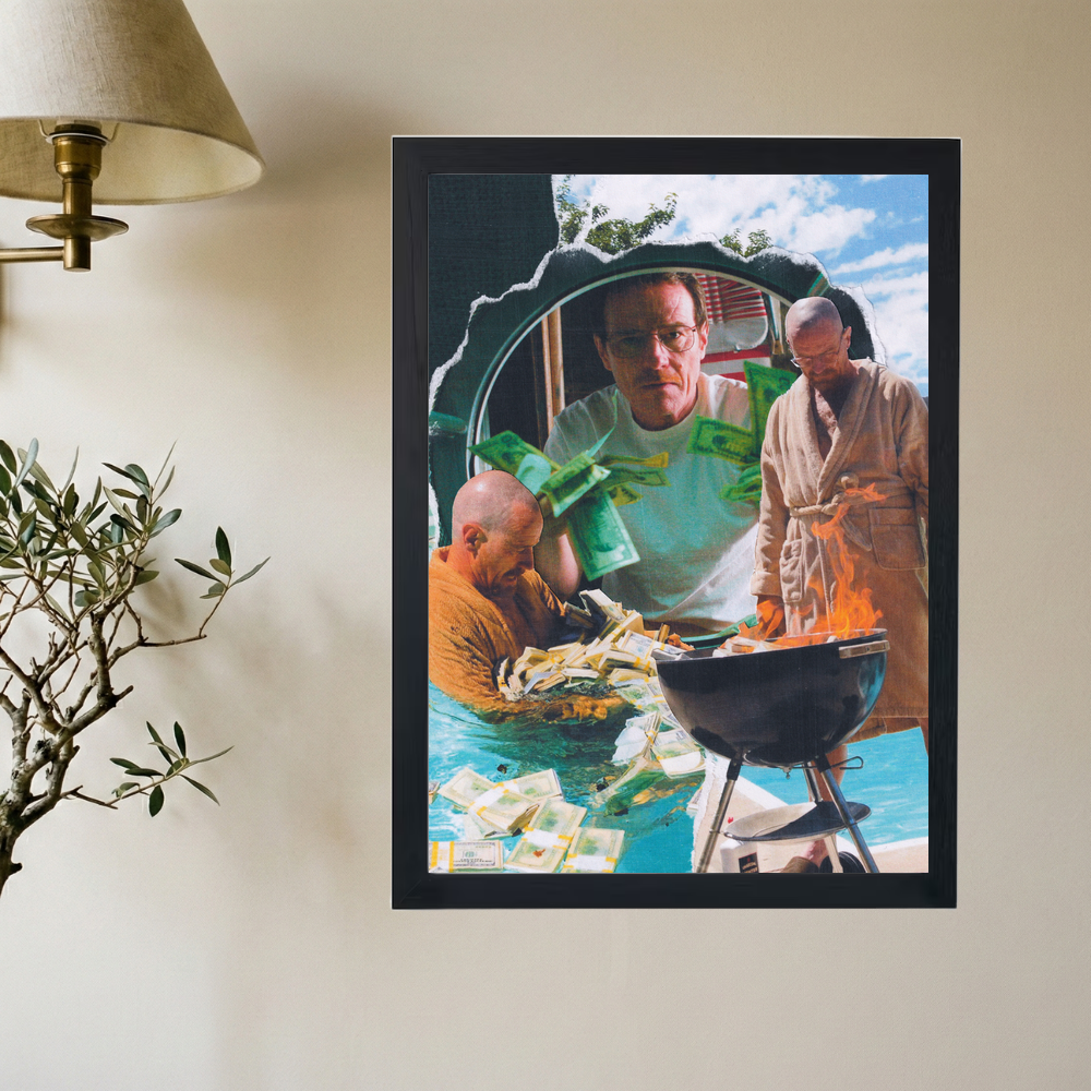 Breaking Bad 'Walter White Money' Poster - Mockup 2