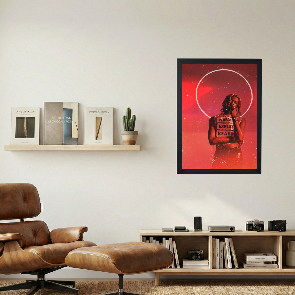 Young Thug 'Red Circle' Poster - Mockup 1