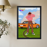 Frank Ocean 'Cartoon Blond' Poster - Mockup 2