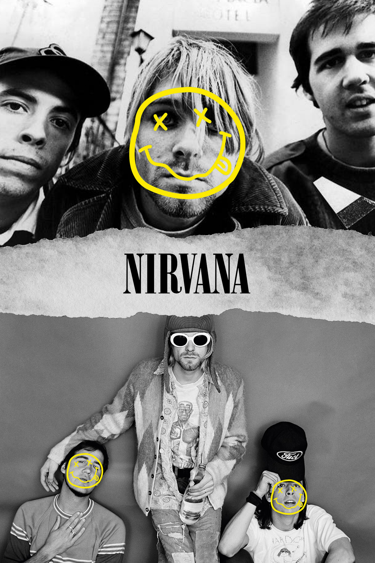 Nirvana 'Black & White' Poster