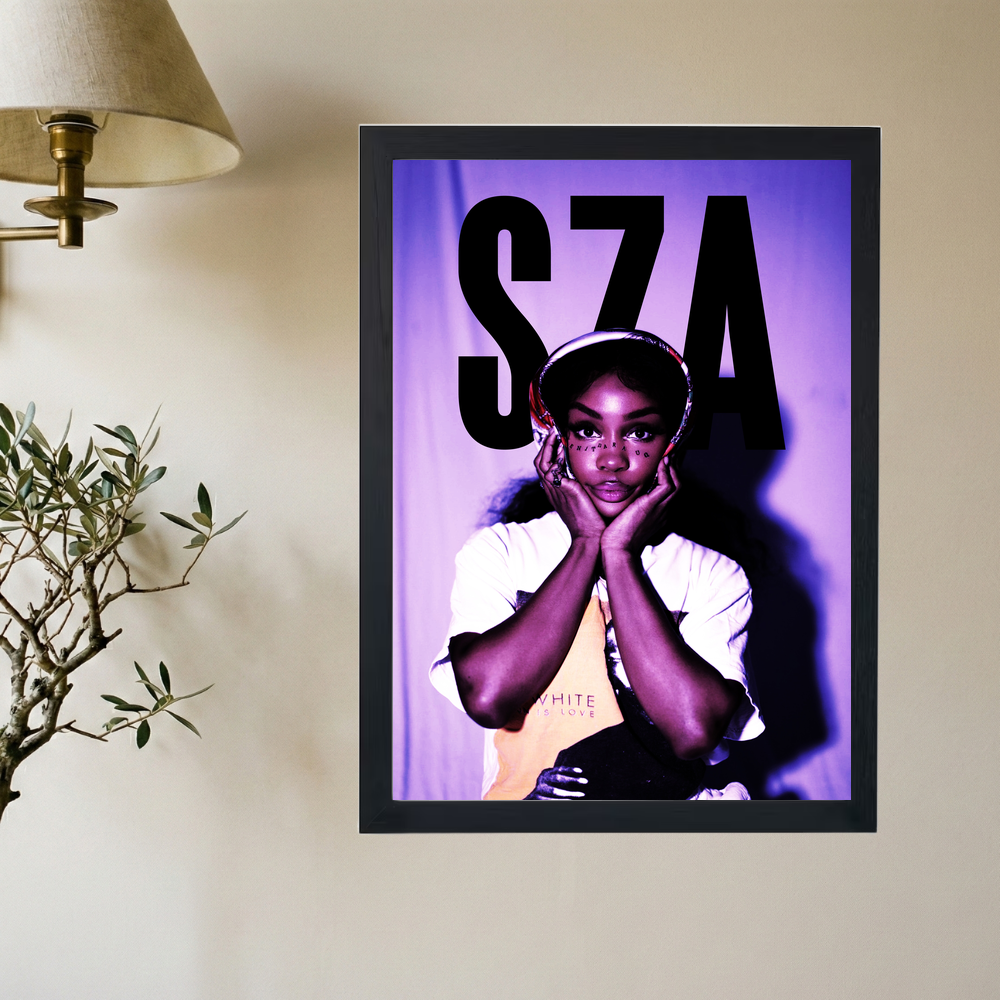 SZA 'Purple' Poster - Mockup 2
