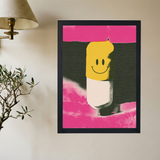 Happy Pill Poster - Mockup 2