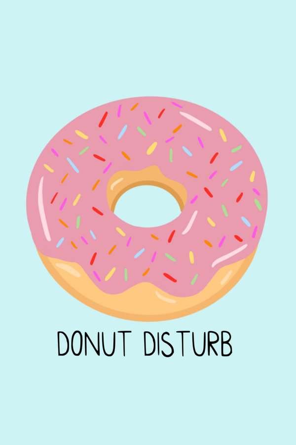 Donut Disturb' Poster