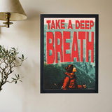 Take A Deep Breath' Poster - Mockup 2