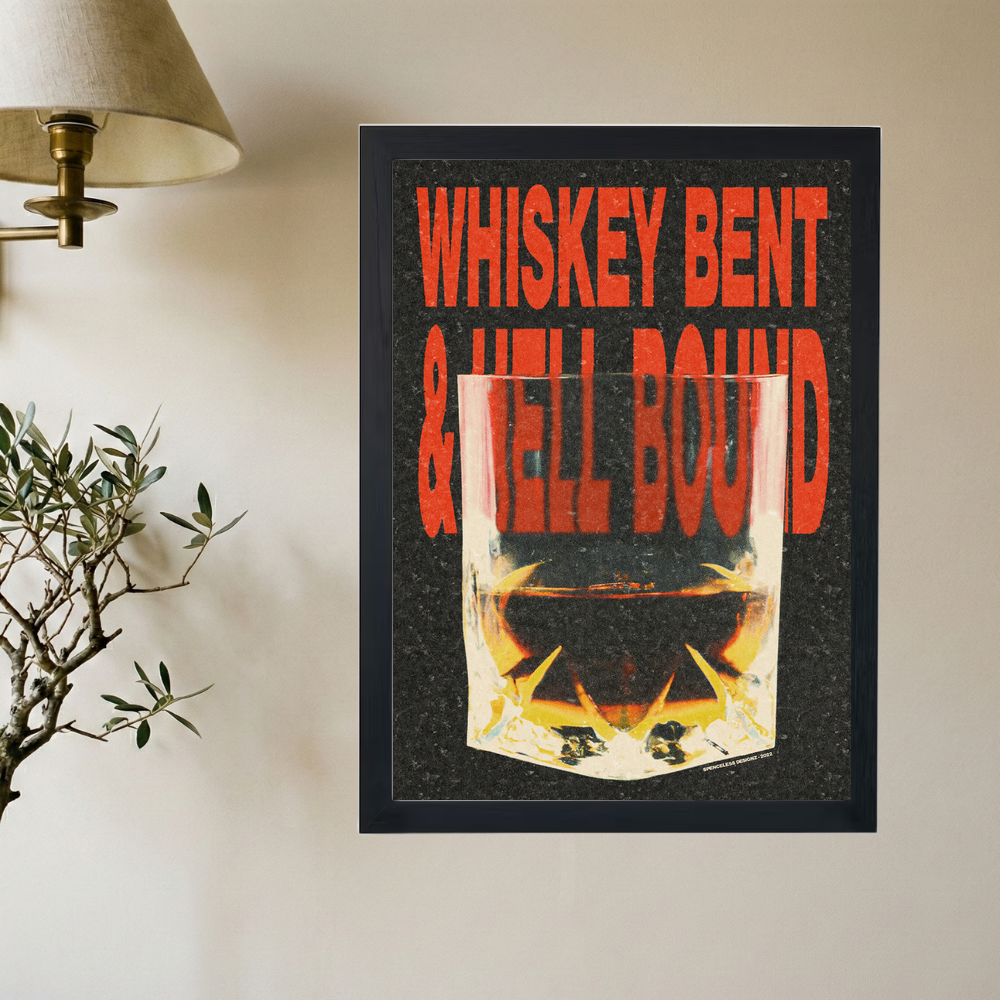 Whiskey Bend & Hell Bound' Poster - Mockup 2