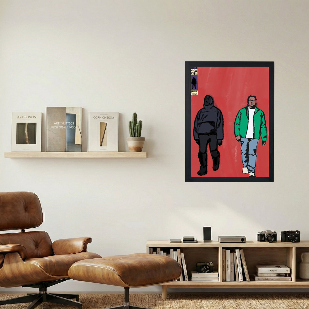 Kanye West & Pusha T 'Donda Comics Group' Poster - Mockup 1