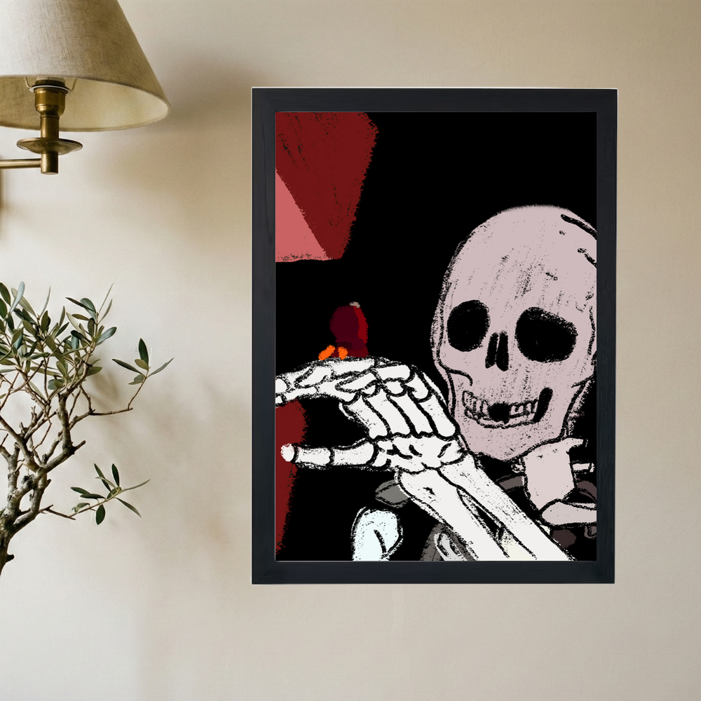 Kanye West 'Skelton Ye' Poster - Mockup 2