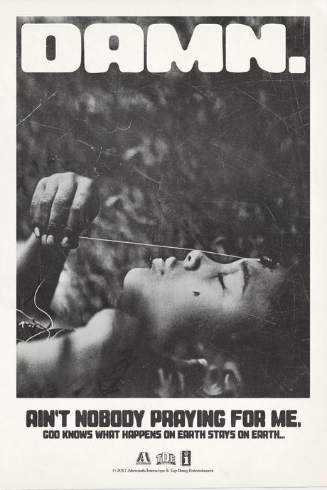 Kendrick Lamar 'Damn Grey' Poster