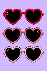 Heart Shades 3x Poster