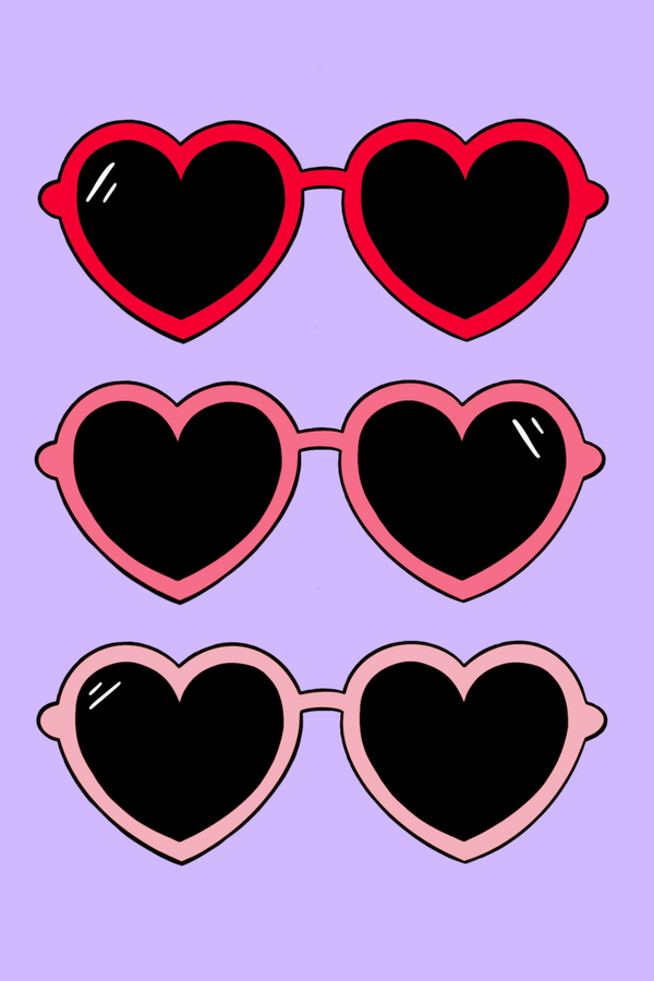 Heart Shades 3x Poster