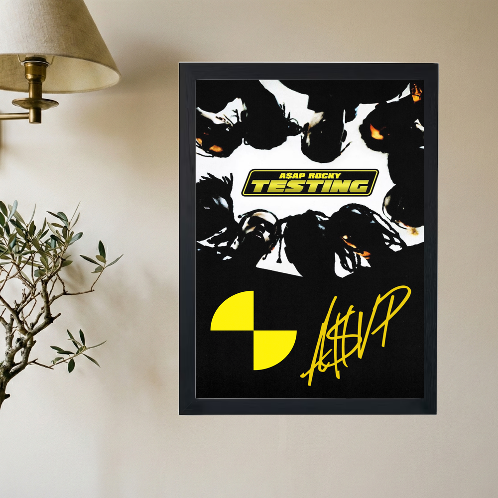 A$AP Rocky 'Testing Album Cover' Poster - Mockup 2