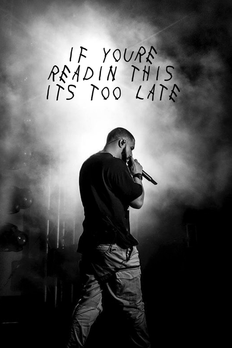 Drake 'If You're Readin This Its Too Late' Poster - Mockup 1