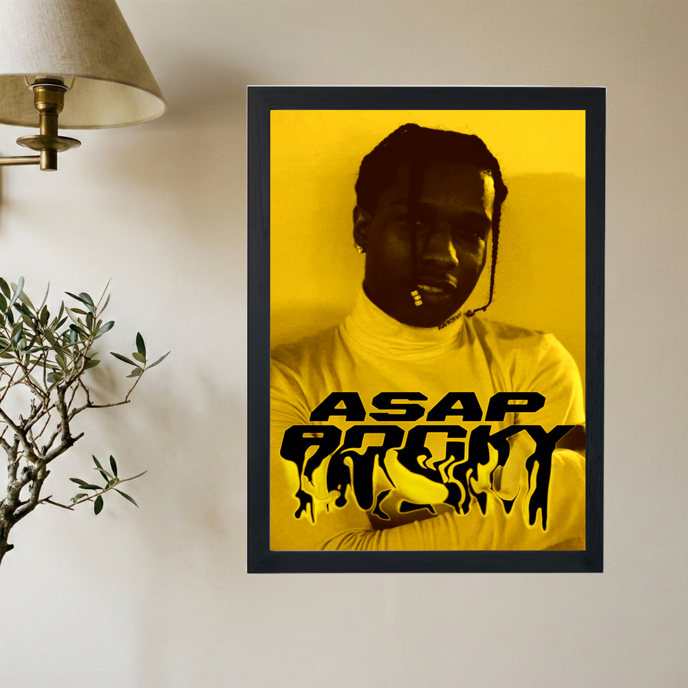 A$AP Rocky 'A$AP Yellow' Poster - Mockup 2
