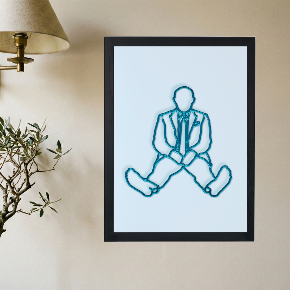 Mac Miller 'Swimming Outline' Poster - Mockup 2