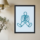 Mac Miller 'Swimming Outline' Poster - Mockup 2