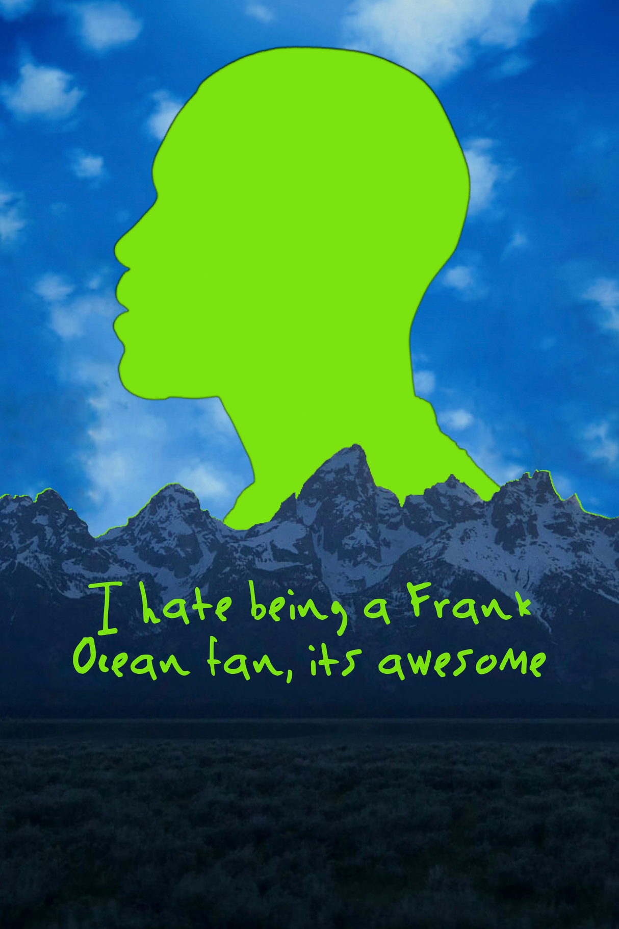 Frank Ocean 'Bipolar Frank' Poster - Mockup 1