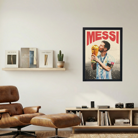 Messi 'World Champion' Poster - Mockup 1