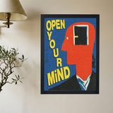 Open Your Mind' Poster - Mockup 2