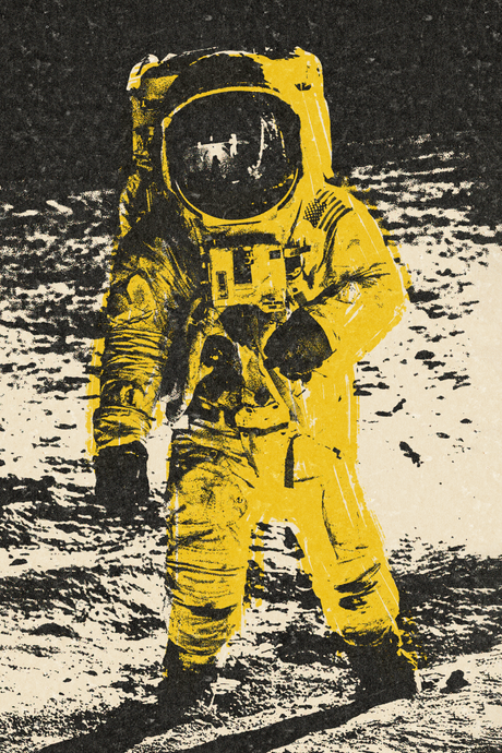 Man On The Moon' Poster