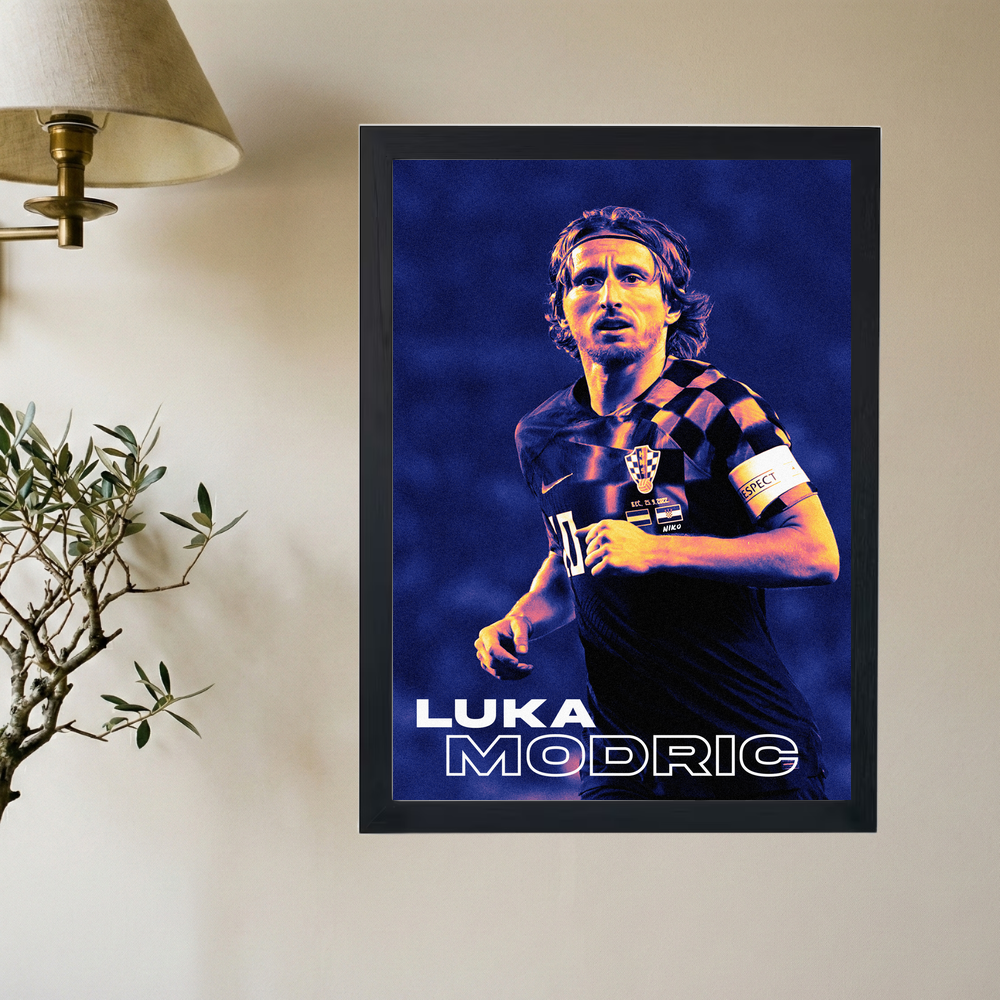 Luka Modric 'Captain Croatia' Poster - Mockup 2