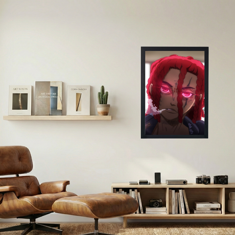Trippie Redd 'Trippie Smoke Glowing Redd Eyes' Poster - Mockup 1
