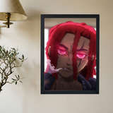 Trippie Redd 'Trippie Smoke Glowing Redd Eyes' Poster - Mockup 2