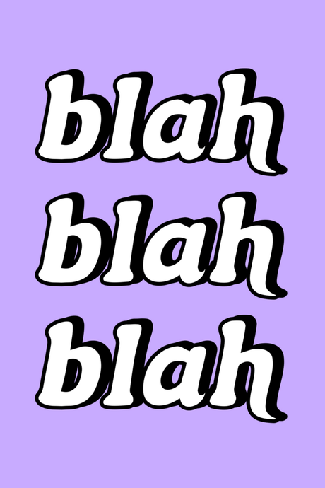 Blah Blah Blah Poster