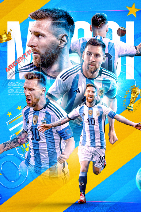 Lionel Messi 'Captain Argentina' Poster