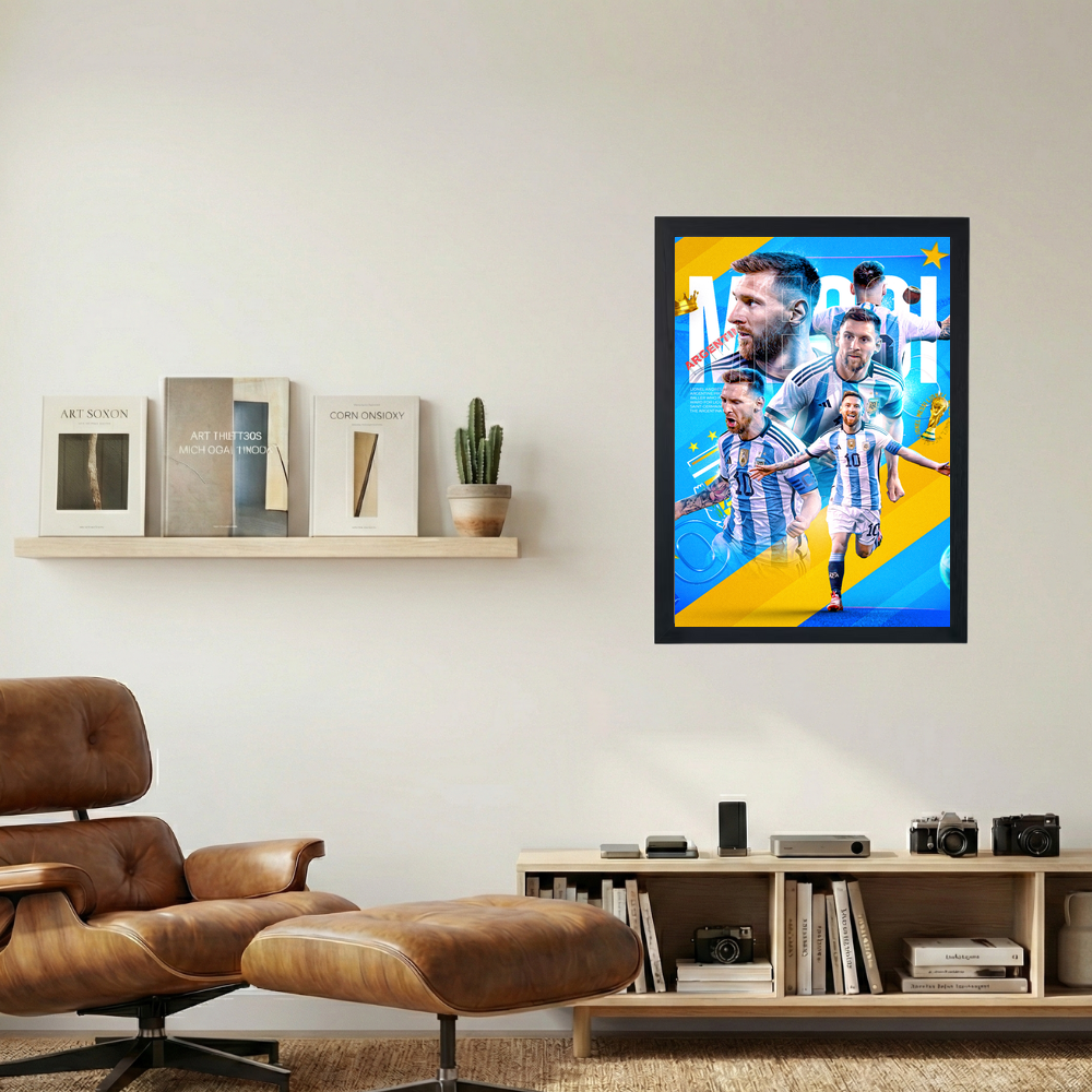Lionel Messi 'Captain Argentina' Poster - Mockup 1