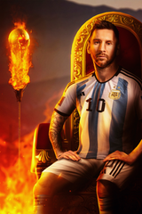 Lionel Messi 'King of The World Cup' Poster