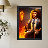 Lionel Messi 'King of The World Cup' Poster - Mockup 2