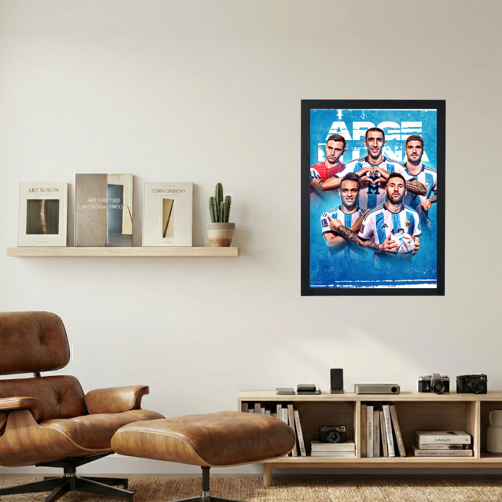 Argentina 'World Cup Champs' Poster - Mockup 1