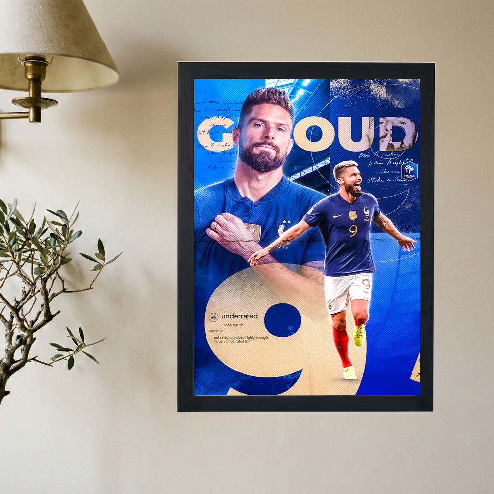 Olivier Giroud 'Underrated' Poster - Mockup 2