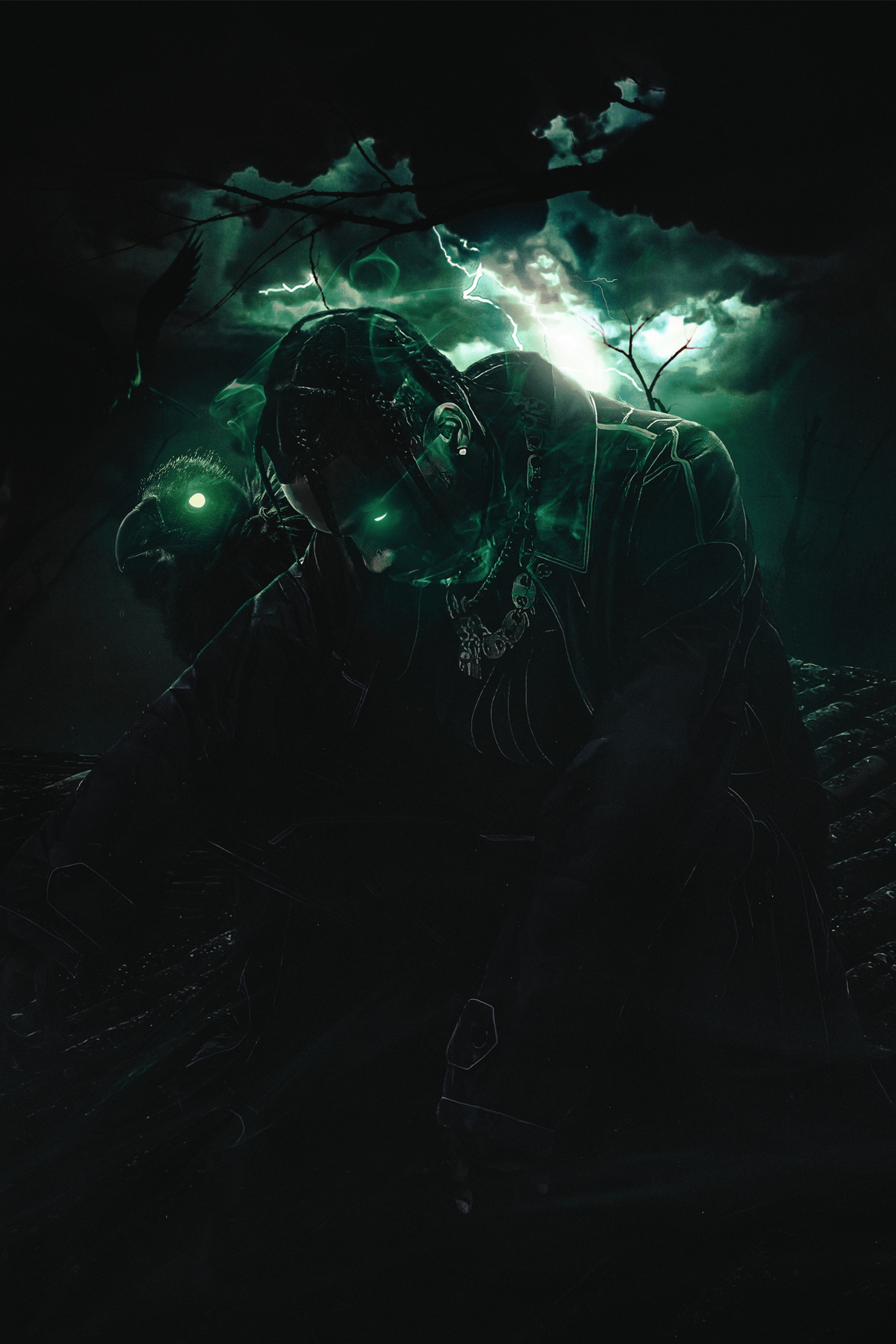 Travis Scott 'Green Eyez' Poster