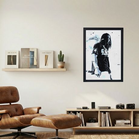 Polo G 'Black & White' Poster - Mockup 1