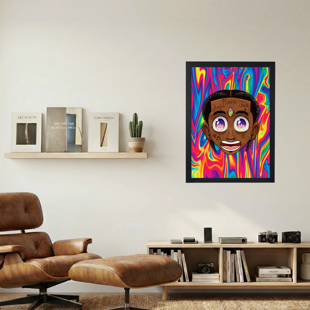 Lil Uzi Vert 'Any Means Faith' Poster - Mockup 1