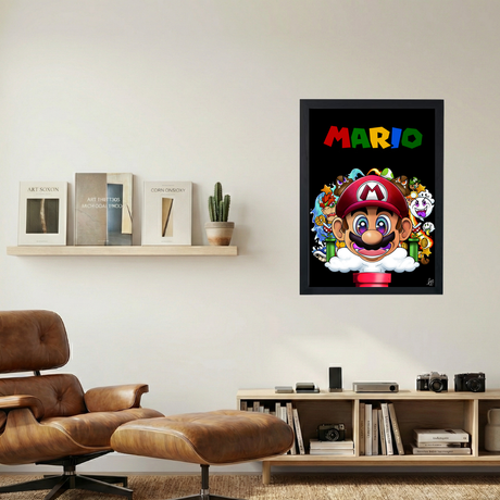 Mario 'Its A Me Mario' Poster - Mockup 1