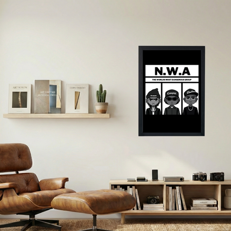 N.W.A 'The Worlds Most Dangerous Group' Poster - Mockup 1