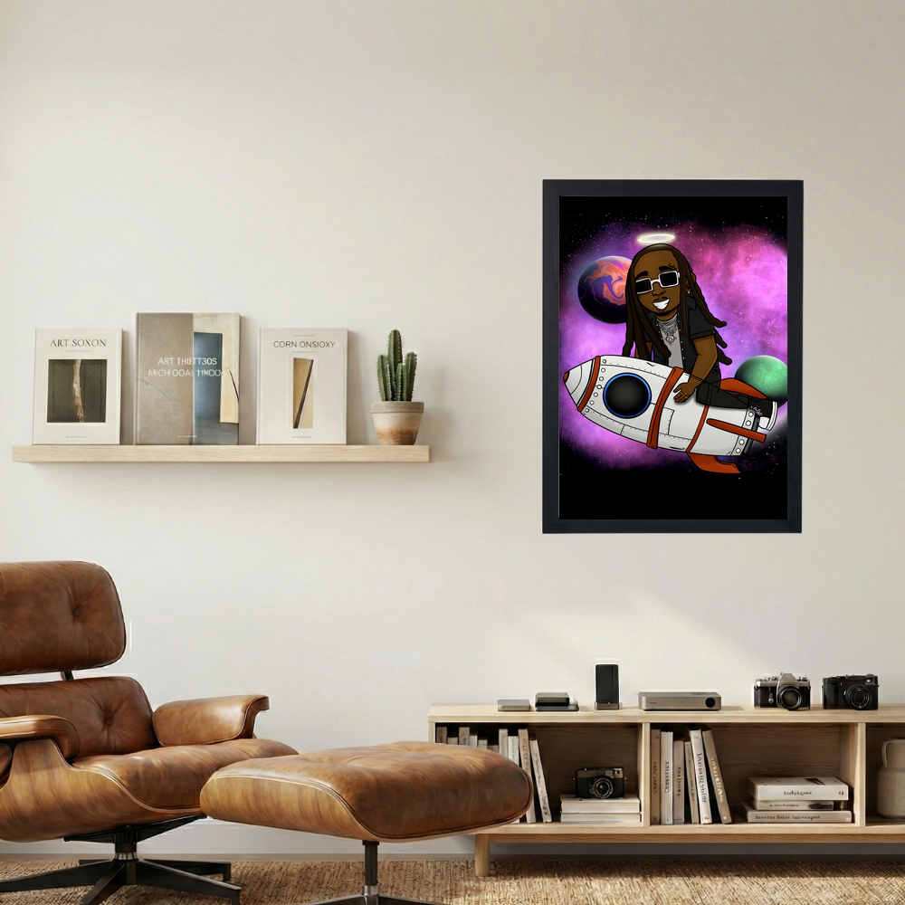 Takeoff 'Outer Space' Poster - Mockup 1