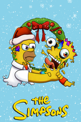 The Simpsons 'Christmas Bart' Poster - Mockup 1