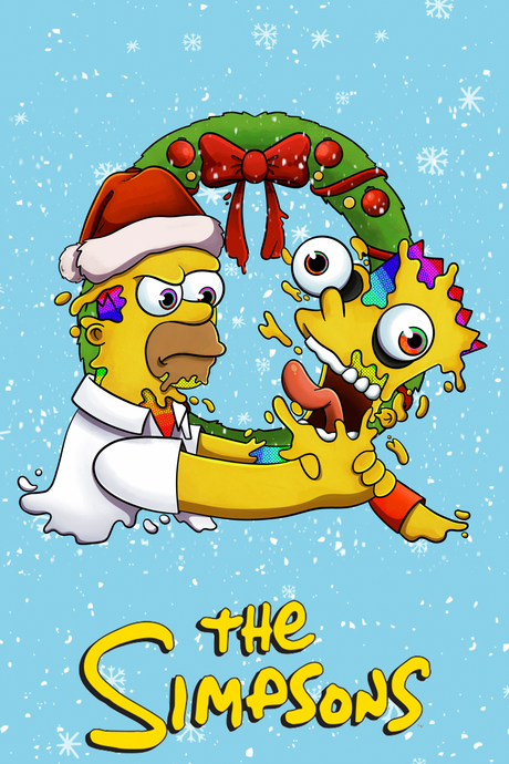 The Simpsons 'Christmas Bart' Poster - Mockup 1